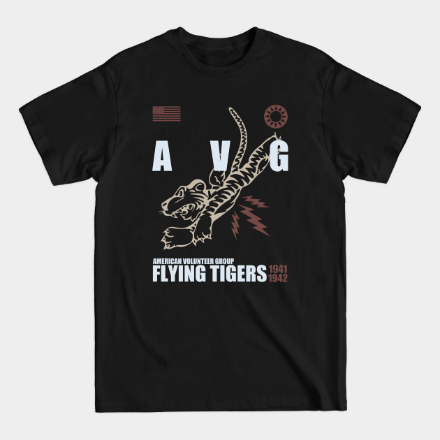 Disover American Volunteer Group - Flying Tigers 1941 - Ww2 Fighter Squadrons - T-Shirt