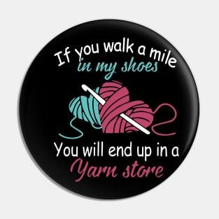 if you walk a mile in my shoes crochet Pin