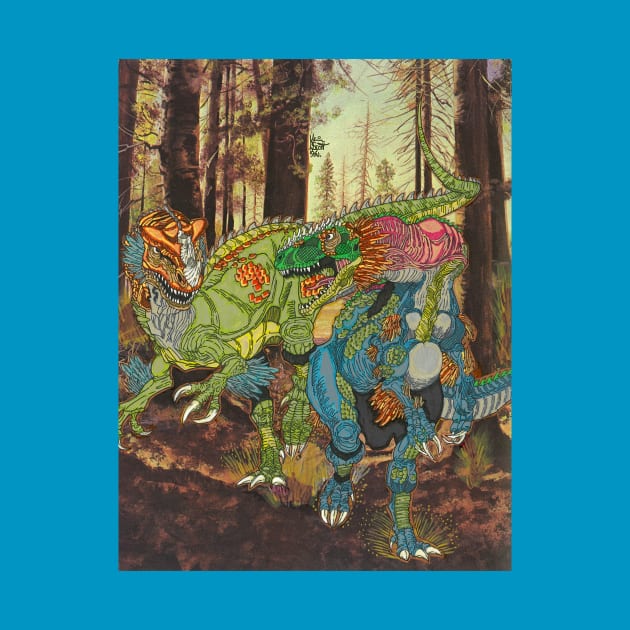 Jurassic Jousting by SnowFlake Comix