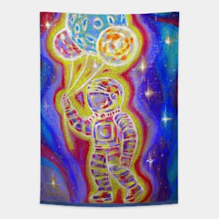 Space. Cosmonaut. The smell of the universe. Planets. Tapestry