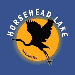 Horsehead Lake in Wisconsin Heron Sunrise T-Shirt