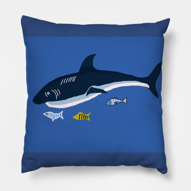 Shark on the nature! Pillow by sell stuff cheap