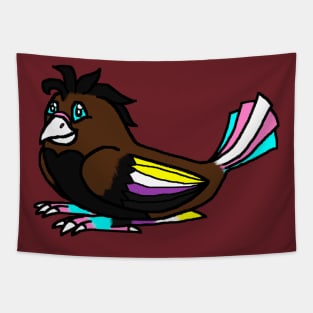 Nonbinary Pride Bird Tapestry