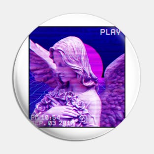 Aesthetic Vaporwave Statue 3 v2 Pin