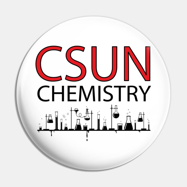 CSUN Chemistry (Black Print) Pin by csunasbmbchapter