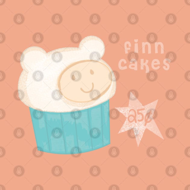 Finn Cakes Adventure Time by RoserinArt