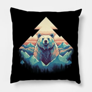 Abstract bear Pillow