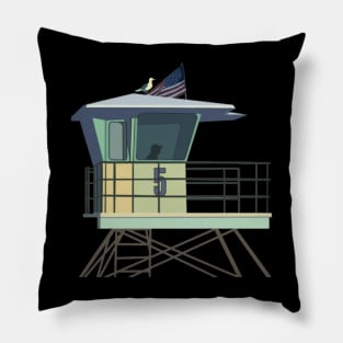 Lifeguard Station #5 Pillow