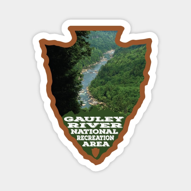 Gauley River National Recreation Area photo arrowhead Magnet by nylebuss