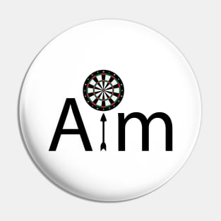 Aim aiming artistic design Pin