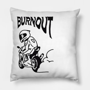 Burnout Biker Pillow