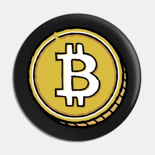 Bitcoin Doodle Pin