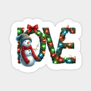 Love Christmas Sublimation Magnet