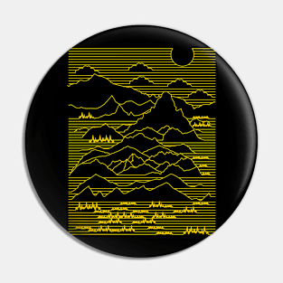 My Mountains and Hiking Art Pin