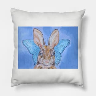 Bunny and Butterfly Pillow