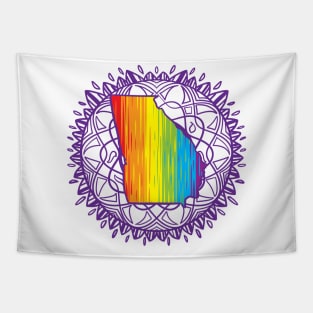 Georgia Mandala Pride Tapestry