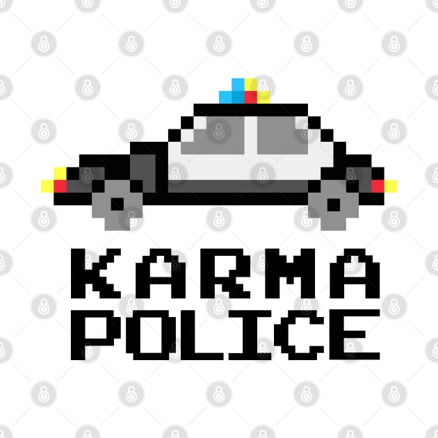 Karma Police - 16-Bit Video Game Cop Car by TwistedCharm