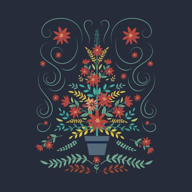 Folk Art Christmas Tree by SWON Design