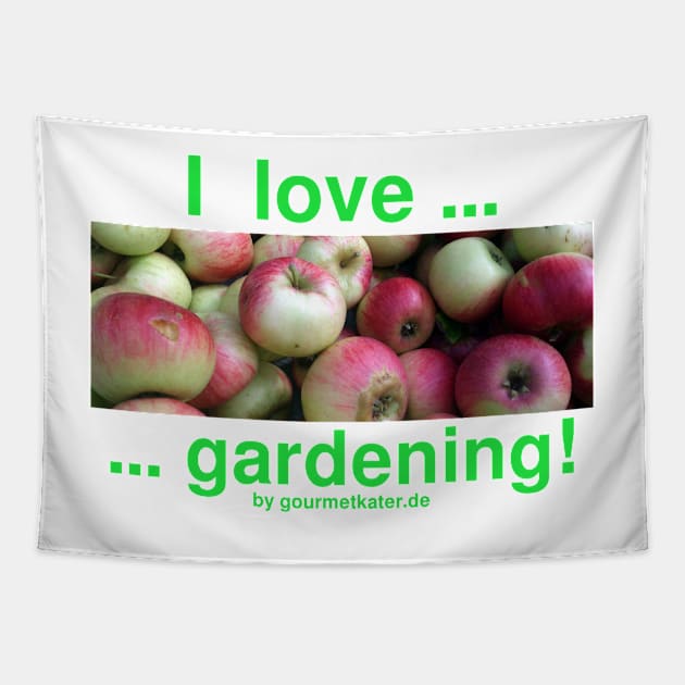 I love gardening - apples Tapestry by Gourmetkater