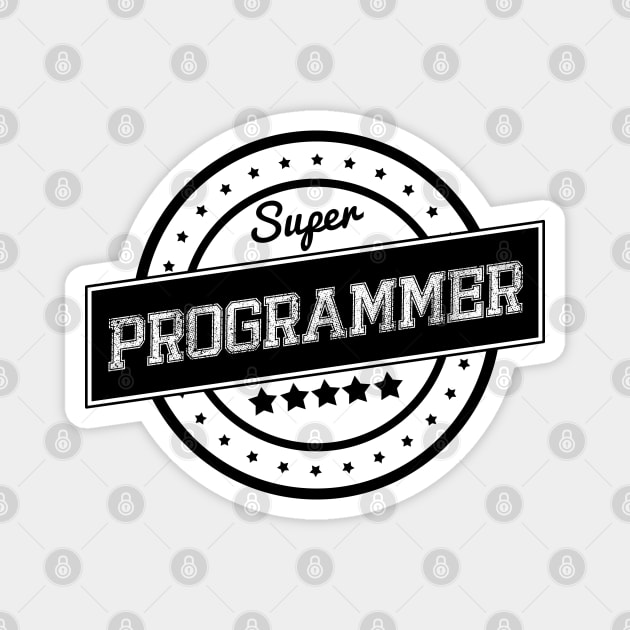 Super programmer Magnet by wamtees