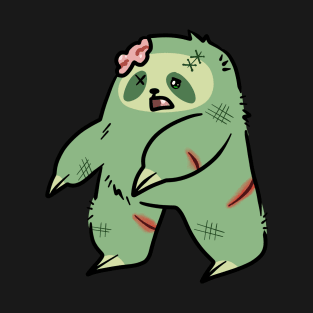 Cute Green Zombie Sloth T-Shirt