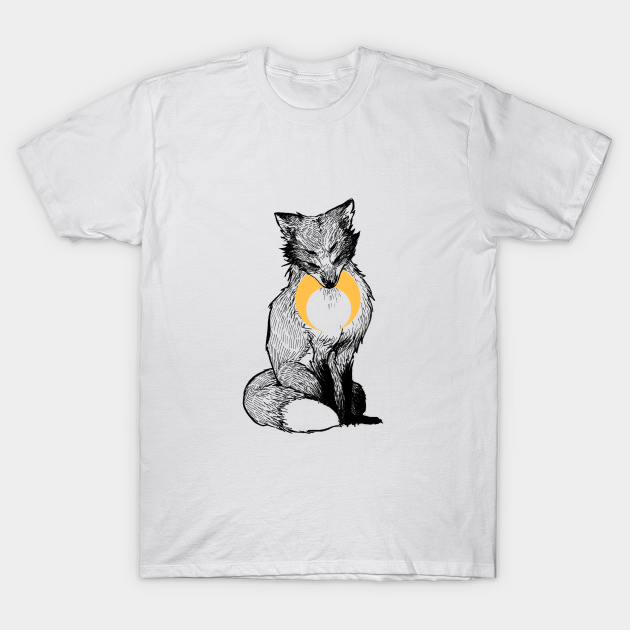 Fox moon - Fox - T-Shirt | TeePublic