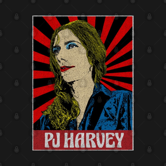 Vintage Pj Harvey Pop Art by Motor Lipat