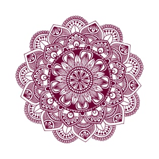 Mandala (maroon) T-Shirt