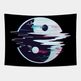 Ying Yang Glitch Tapestry