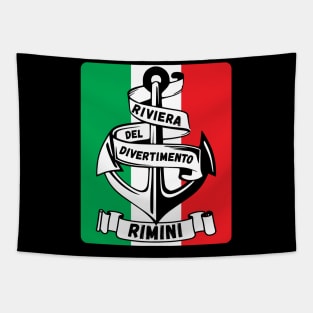 Riviera del Divertimento Rimini Italy Flag Tapestry