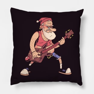 Punk Rock Santa Claus Pillow