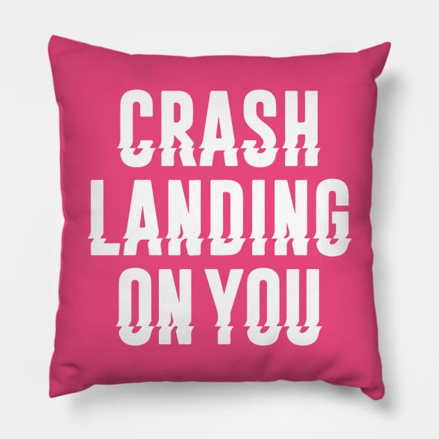 Crash Landing on You Pillow by Vekster