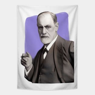 Austrian Neurologist Sigmund Freud illustration Tapestry