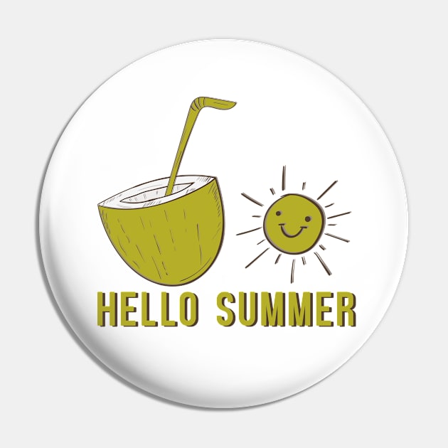 Hello Summer Pin by novaya