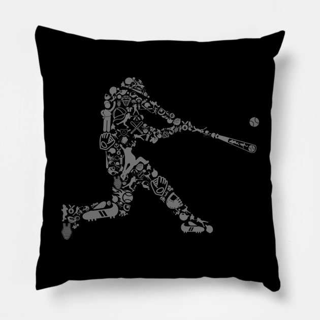 Baseball Mosaic Pillow by TambuStore