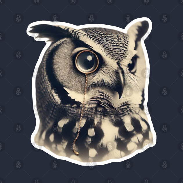 Monocle Owl by Dead Galaxy