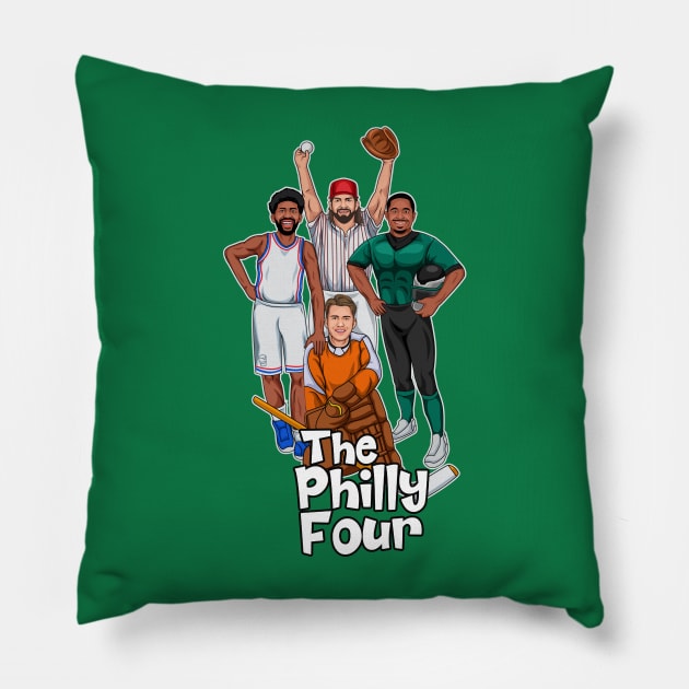 The New Philly Four Pillow by Philly Drinkers