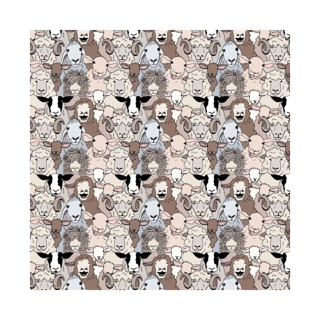 Funny Flock of Sheep by cottoncanvas