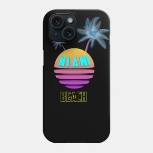 neon Miami beach Phone Case