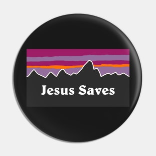 Jesu Saves Pin