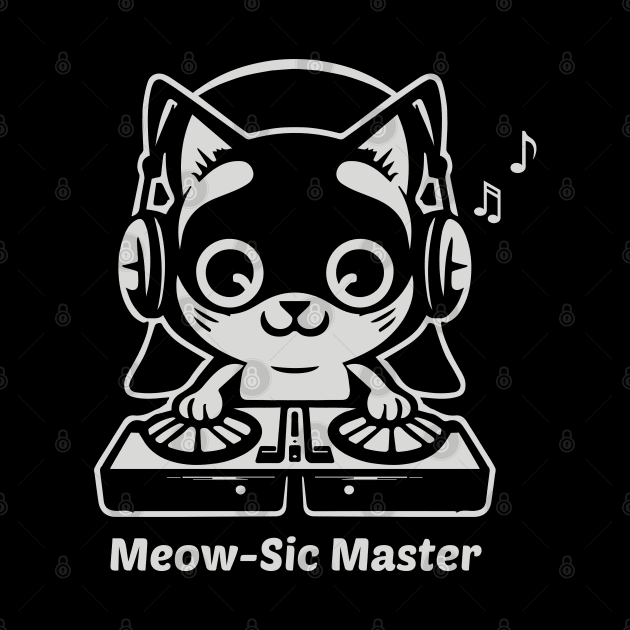 Meow Sic Cat Dj Cat by VecTikSam