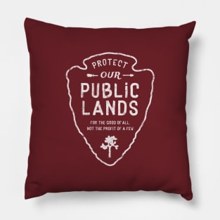 Public Lands White Classic Pillow