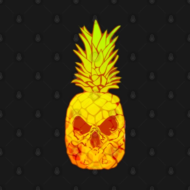 Pineapple Skull by BoneArtPetite