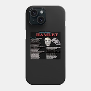 Hamlet To Be or Not To Be image & text Phone Case