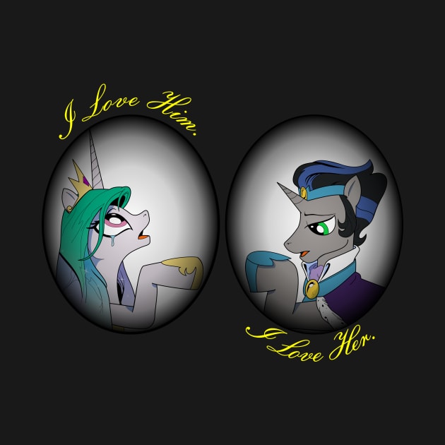 Love in a Different World- Celestia and Sombra (2 orbs) by Ed's Craftworks