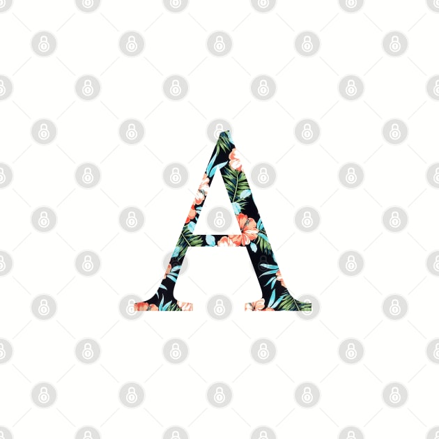 Alpha Floral Greek Letter by AdventureFinder