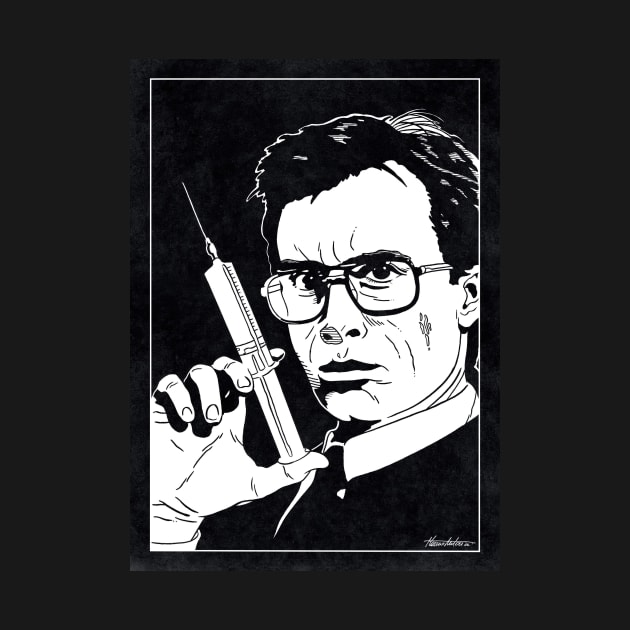 RE-ANIMATOR (Black and White) by Famous Weirdos