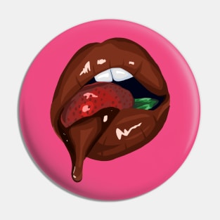 Chocolate Strawberry Pin