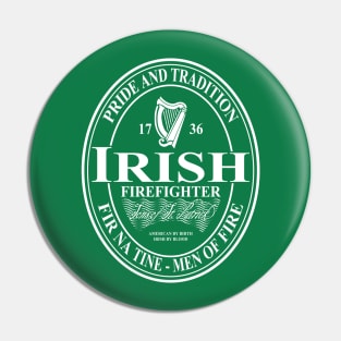 Irish Firefighter - oval Pin