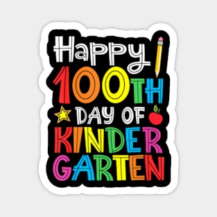 Happy 100th Day of Kindergarten Teacher or Student Magnet